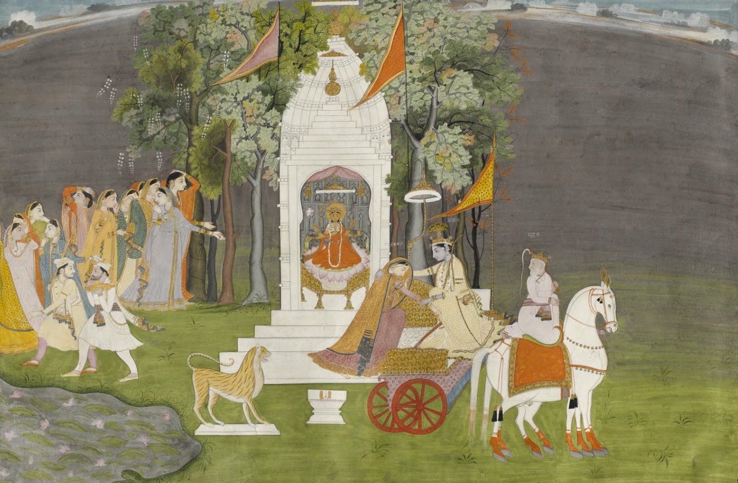 The Museum of Fine Arts, Houston Krishna Abducting Rukmani from the Temple c. 1800-20Details Unknown Indian.jpeg